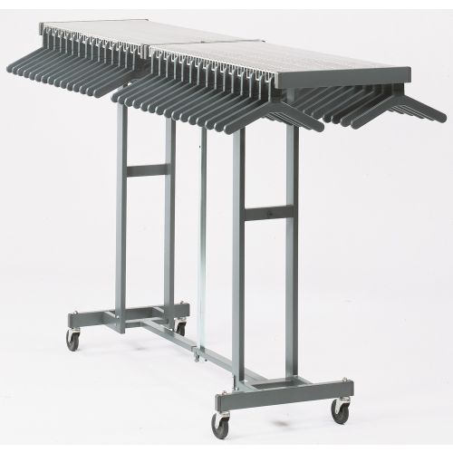 Magnuson Group 8' Portable Folding Coat Rack with Casters, Gray